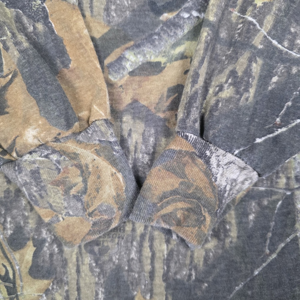 Mossy Oak Shirt Mens 2XL Break Up Camo Bottomland Hunting Vtg Jerzees Outdoors - Picture 6 of 11